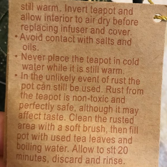 Mini Cast Iron Tetsubin ornate personal tea kettle - Picture 5 of 13